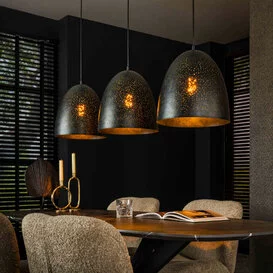 Hanglamp Monte 3-lichts charcoal