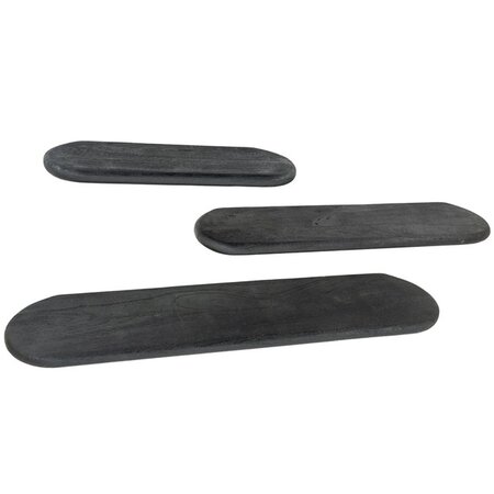 By-Boo Landelijke Wandplank Tre 2 69 cm zwart mangohout