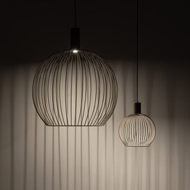 Hanglamp Wire 1-lichts Ø40 cm mat zand