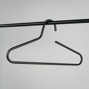 BelaLuz Kledinghangers Polo set van 5 Zwart Staal