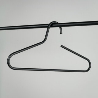 Kledinghangers Polo set van 5 Zwart Staal