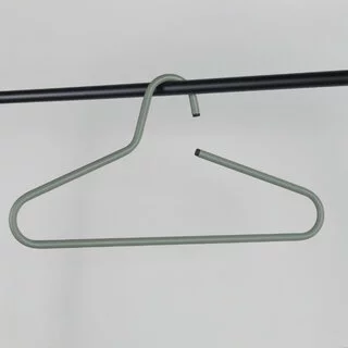 Kledinghangers Polo set van 5 Dusty Green Staal