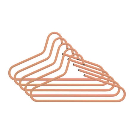 BelaLuz Moderne Retro Kledinghangers Polo Clay Terra staal