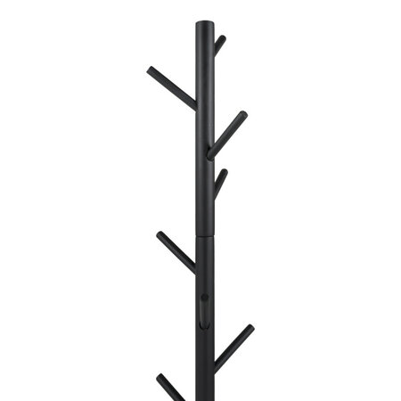BelaLuz Moderne staande kapstok Bro zwart rubberhout