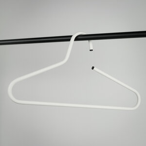BelaLuz Kledinghangers Polo set van 5 Wit Staal