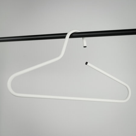 BelaLuz Moderne Kledinghangers Polo wit staal