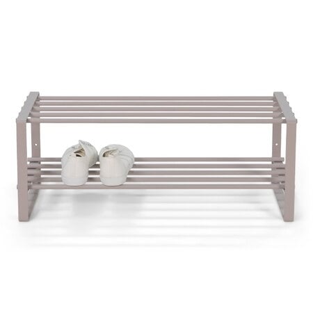 BelaLuz Moderne Schoenenrek Rex SR Silky taupe staal