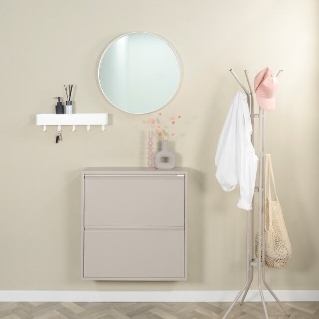 Schoenenkast Billy 2 Silky Taupe