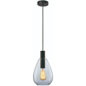Freelight Hotel Chique hanglamp Dorato 1-lichts zwart met smoke glas