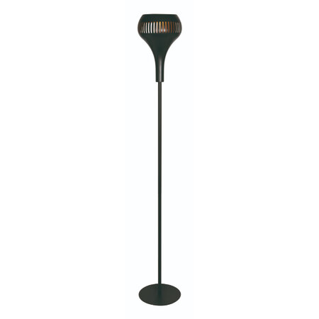 Freelight Industriële Vintage vloerlamp Canna 1-lichts zwart goud