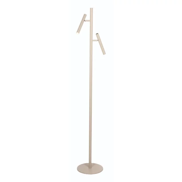 Vloerlamp Luogo 2-lichts Creme