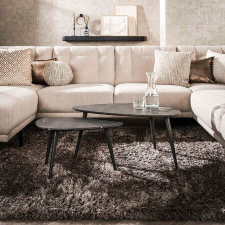 BelaLuz Moderne Industriële salontafel Costa Keramisch Peer