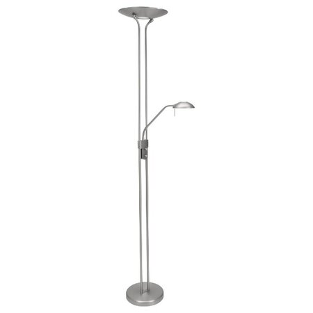 Mexlite Moderne vloerlamp Biron LED staal