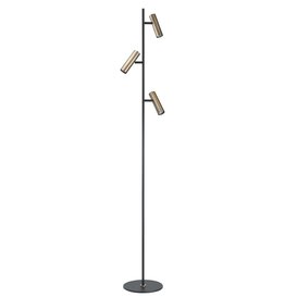 Vloerlamp Trend 3 lichts zwart brons