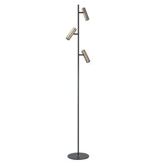 Vloerlamp Trend 3 lichts zwart brons