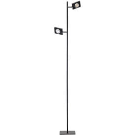 Vloerlamp Jake 2-lichts Zwart