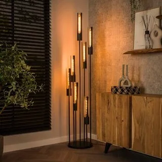 Vloerlamp Titan 7-lichts Charcoal