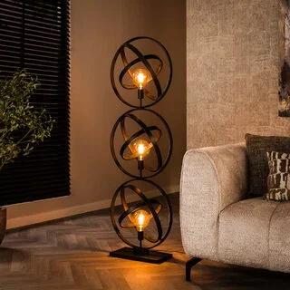 Vloerlamp Artic 3-lichts Charcoal