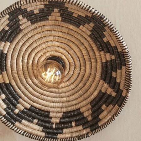 GOOD & MOJO Ibiza wandlamp Andros Ø45cm 1-lichts seagrass naturel
