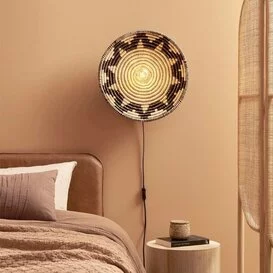 Wandlamp Andros Ø45 seagrass naturel