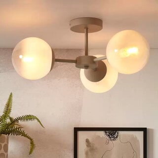 Plafondlamp Aspen 3-lichts melkwit