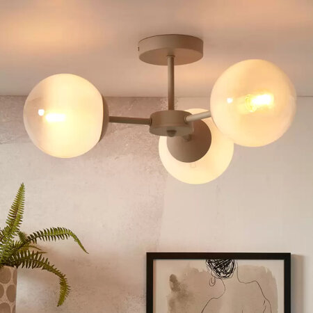 it's about RoMi Modern Scandinavisch plafondlamp Aspen 3-lichts melkwit