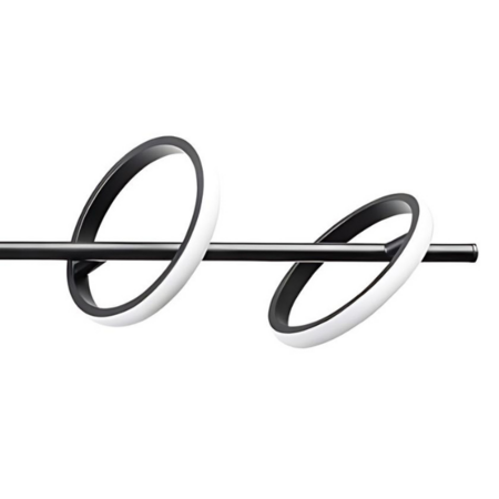 ETH Modern design hanglamp Jaimy 5-lichts zwart