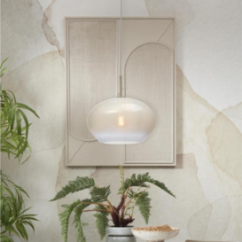 Hanglamp Bologna 1-lichts melkwit