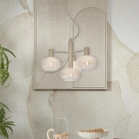 Hanglamp Bologna 4-lichts melk wit