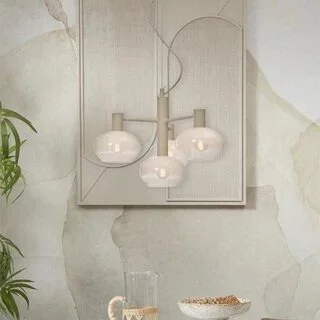 Hanglamp Bologna 4-lichts melk wit