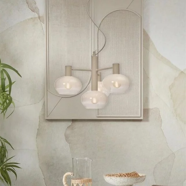 Hanglamp Bologna 4-lichts melk wit