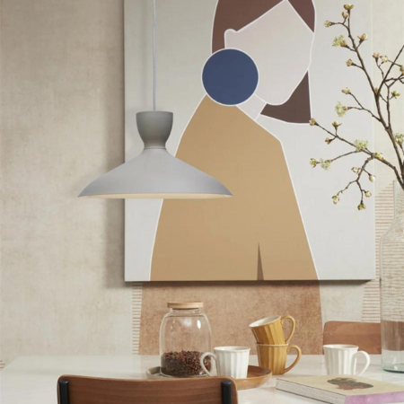 it's about RoMi Industrieel Modern hanglamp Hanover Ø40 cm lichtgrijs