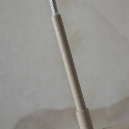 it's about RoMi Industrieel Modern hanglamp Sapporo 3-lichts wit zand