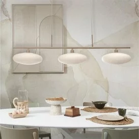 Hanglamp Sapporo 3-lichts wit zand