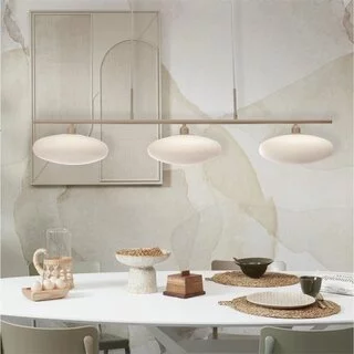 Hanglamp Sapporo 3-lichts wit zand