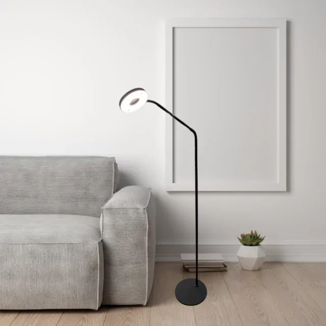 Vloerlamp Erik zwart dim-to-warm