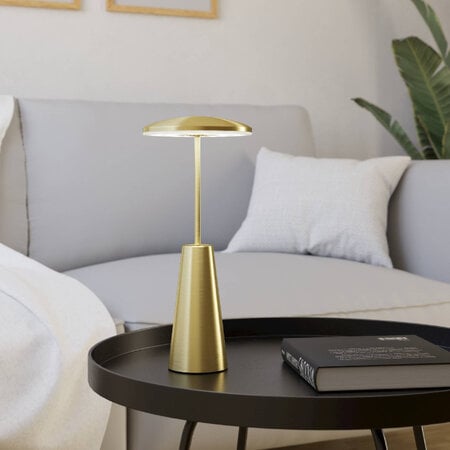 Stars of Light Moderne tafellamp Piccola 1-lichts mat goud oplaadbaar