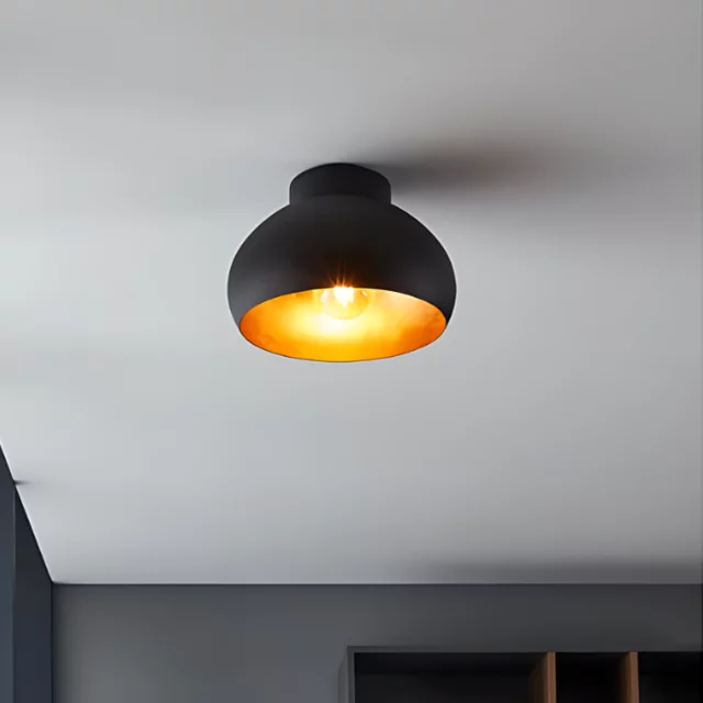 Plafondlamp Mogano zwart goud 1-lichts