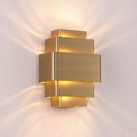 Wandlamp Layers 3-lichts goud