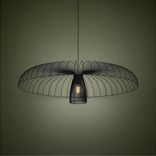 Hanglamp Champerico zwart 1-lichts Ø98,5 cm