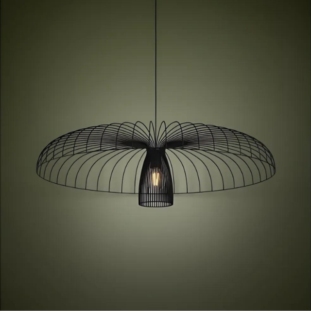 Hanglamp Champerico zwart 1-lichts Ø98,5 cm