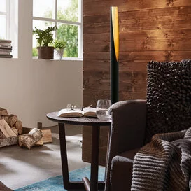 Vloerlamp Prebone zwart goud 1-lichts