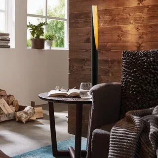 Vloerlamp Prebone zwart goud 1-lichts
