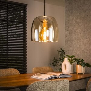 BelaLuz Modern hanglamp Dash 1-lichts amber glas