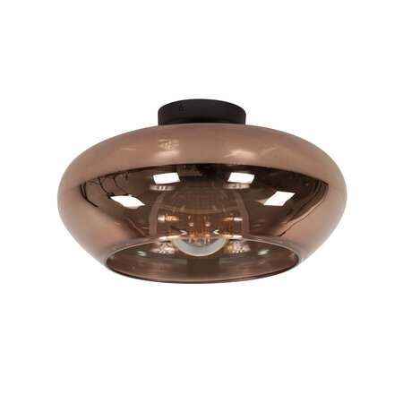 BelaLuz Moderne plafondlamp Erin 1-lichts koper glas