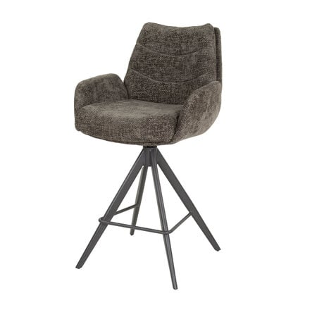 BelaLuz Moderne Hotel Chique barstoel Lush taupe
