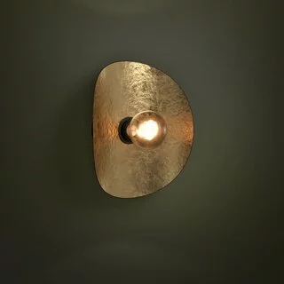 Wandlamp Saceda 1-lichts zwart goud