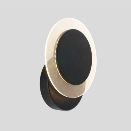 Steinhauer Moderne wandlamp Lido 1-lichts zwart dimbaar
