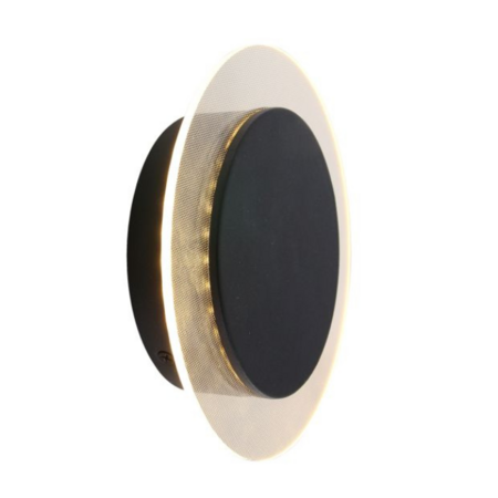 Steinhauer Moderne wandlamp Lido 1-lichts zwart dimbaar