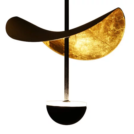 Stars of Light Modern design hanglamp Dracera 10-lichts zwart goud rond